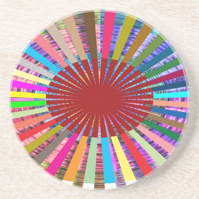 CHAKRA Light Source Meditation Drink Coaster (Front)