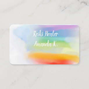 Chakra Lightworker Reiki Colors Business Cards