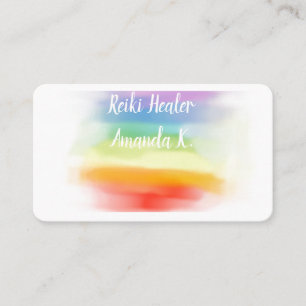Chakra Lightworker Reiki Colors Business Cards