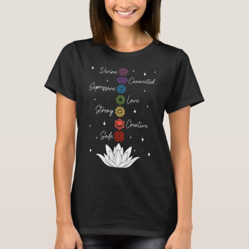 Chakra Lotus Flower Yoga Buddhism Meditation Spiri T_Shirt