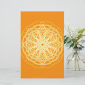 Chakra Mandala Sacred Geometry Bright Orange (Standing Front)