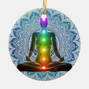 Chakra, Mandala, Spiritual Christmas Ornaments R