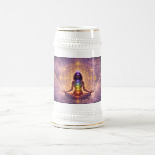 Chakra Meditation Stein Mug Spiritual Art