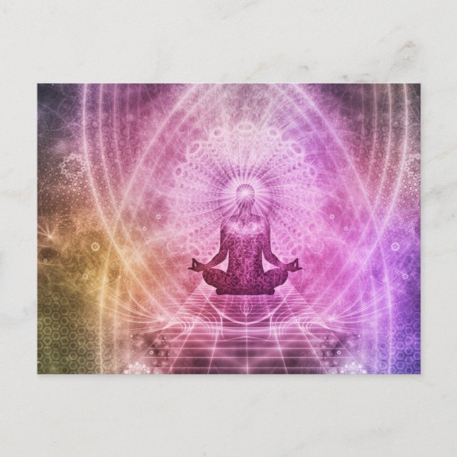 Chakra Meditation Yoga Zen Postcard (Front)