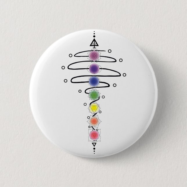 Chakra Modulator Pinback Button (Front)