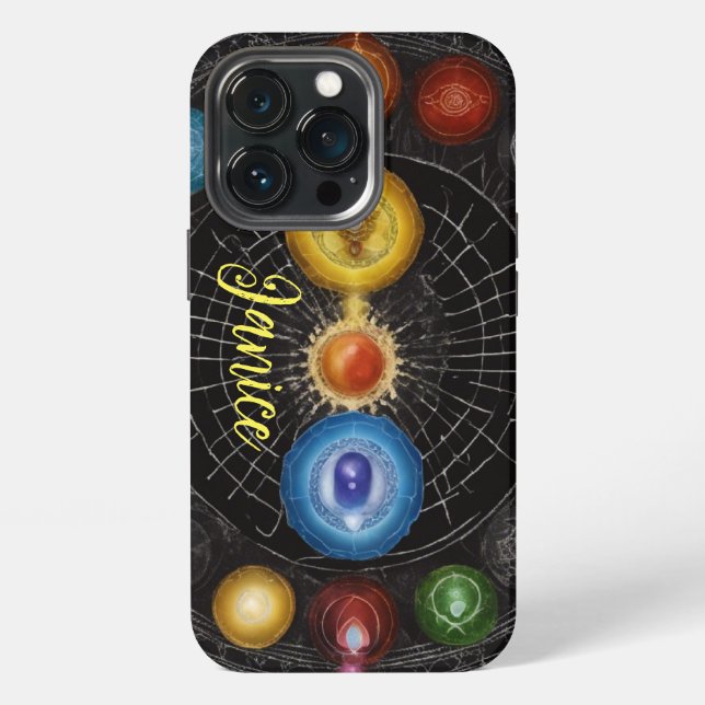 Chakra Monogram Iphone Case (Back)