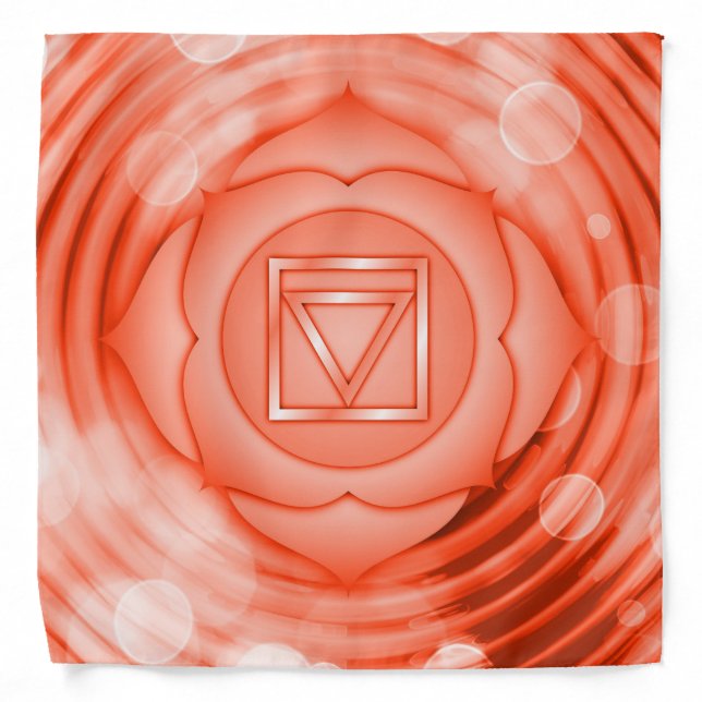 Chakra Red Root Energy Spiritual Zen Yoga Bandana (Front)