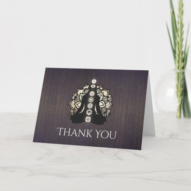 Chakra Reiki Master and Yoga Teacher Thank You (Front)