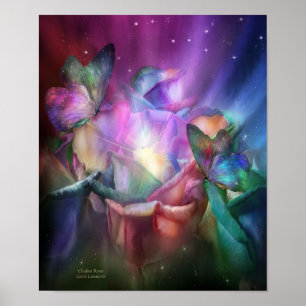 Chakra Roses Fine Art Poster/Print Poster