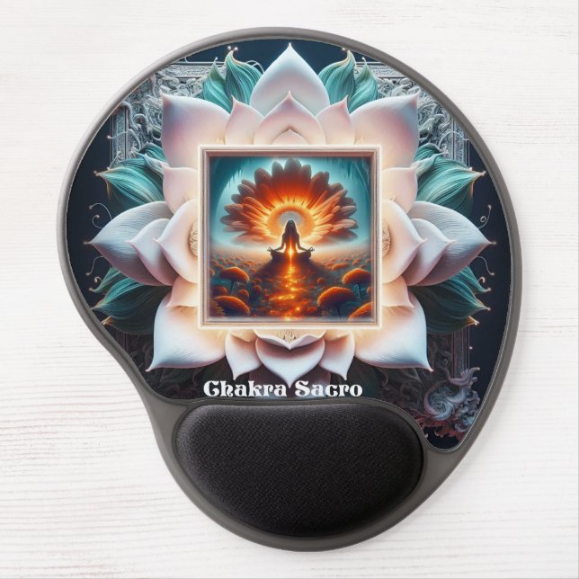 Chakra Sacro Gel Mouse Pad (Front)