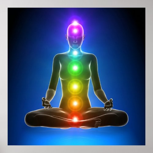 chakra seven chakras energy system symbolsaura poster