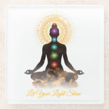Chakra Silhouette Coaster – Let Your Light Shine