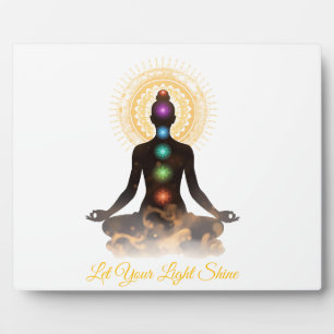 Chakra Silhouette Tabletop Plaque with Easel 