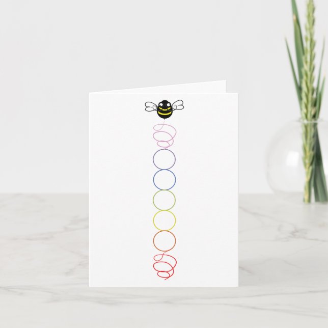 Chakra Spiral Note Card (Blank Inside) (Front)