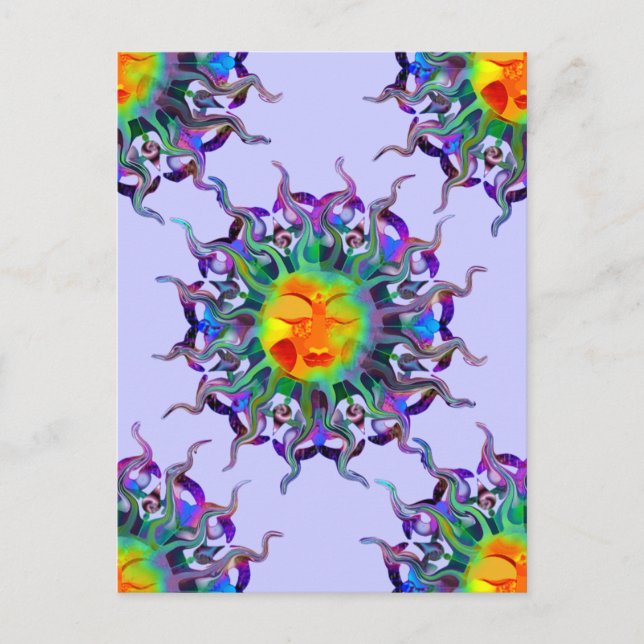 Chakra Sun Light Postcard (Front)