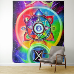 Chakra Symbol Tapestry