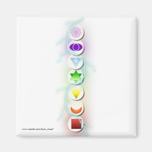 Chakra Symbols Magnet (Front)