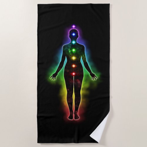 Chakra Universe Beach Towel