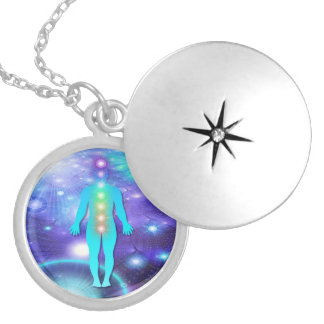 Chakra Universe Silver Plated Necklace