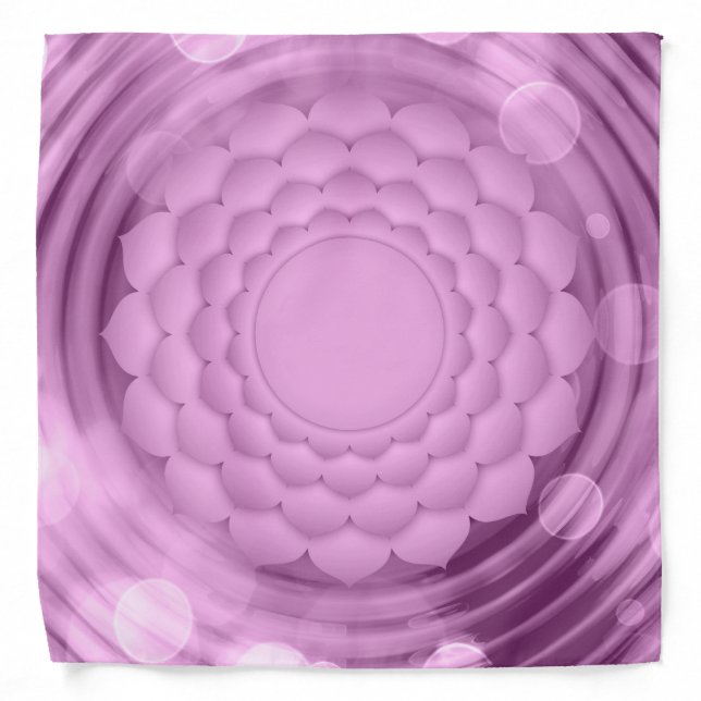 Chakra Violet Crown Energy Spiritual Zen Yoga Bandana (Front)