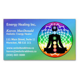 Chakra Yoga Business Card Magnet
