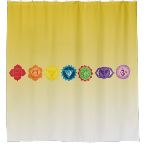 Chakra Yoga Shower Curtain