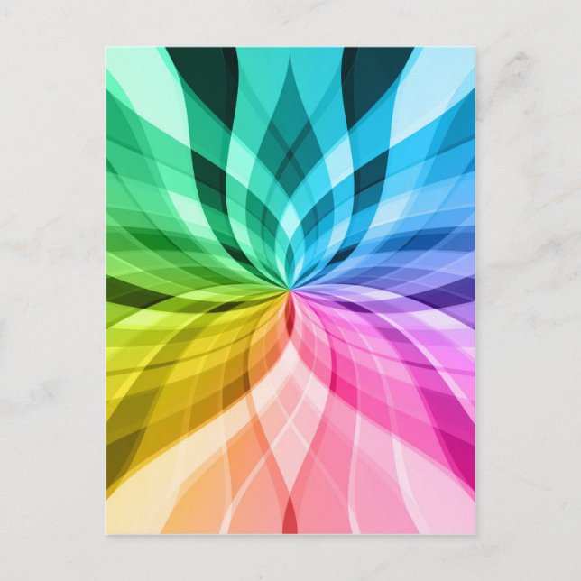 chakra zen kaleidoskop colorful fun postcard (Front)