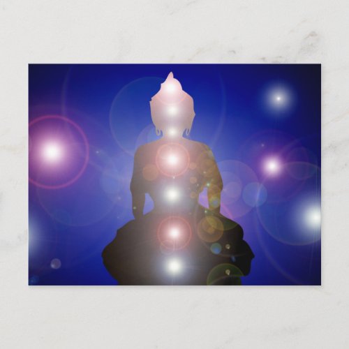 Chakra Zen Meditation Buddha Postcard