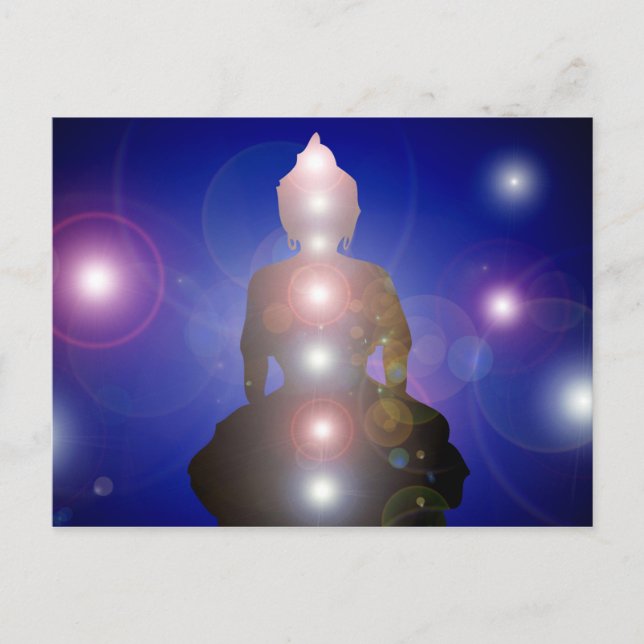 Chakra Zen Meditation Buddha Postcard (Front)