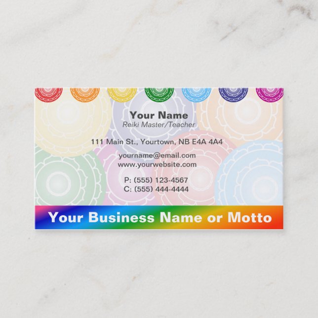 Chakras Business Card (Front)