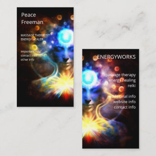 Chakras Human Auras Energy Healer Business Card