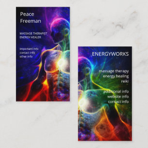 Chakras Human Auras Energy Healer Business Card