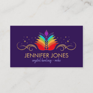 Chakras - Lotus - Energy Healing Business Card