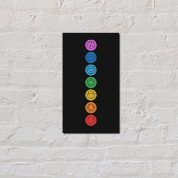 Chakras Meditation Business Card by istanbuldesign at Zazzle