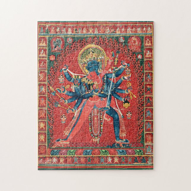 Chakrasamvara And Consort Vajravarahi Jigsaw Puzzle (Vertical)