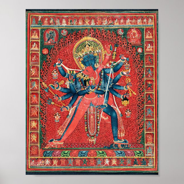 Chakrasamvara And Consort Vajravarahi Poster (Front)