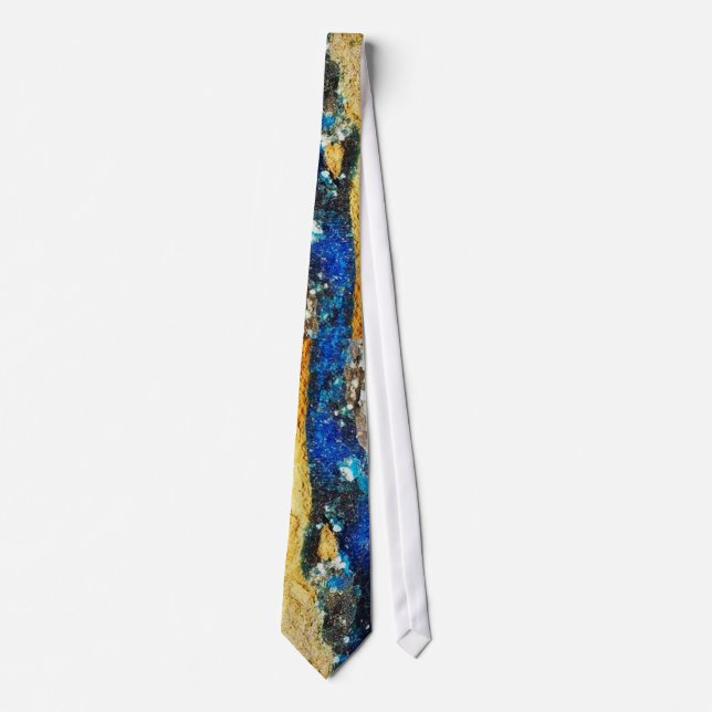 Chalcanthite Gem Tie (Front)