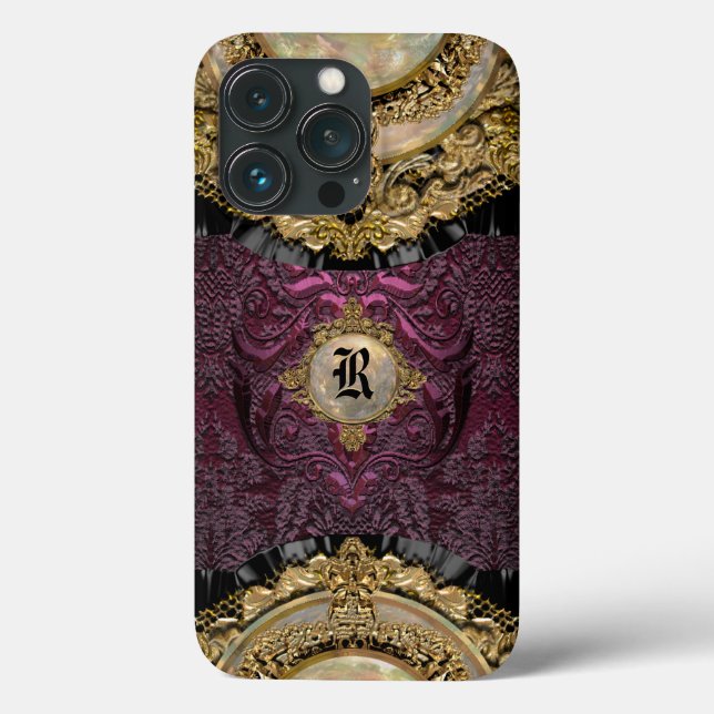 Chalchadoriz Elegance Girly  Monogram  Case-Mate iPhone Case (Back)
