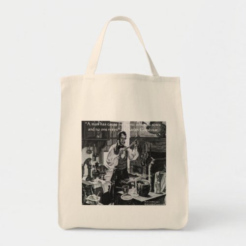 Chales Goodyear Sow  Reap Wisdom Quote Tote Bag