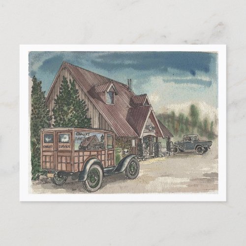 Chalet Delivery Postcard