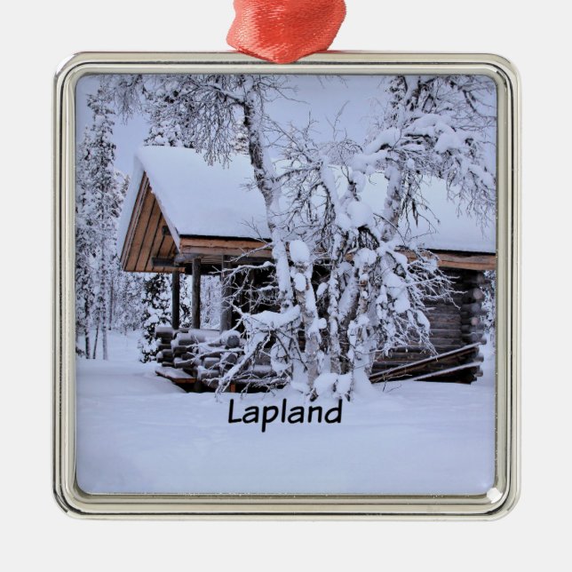 Chalet in Lapland Metal Ornament (Front)
