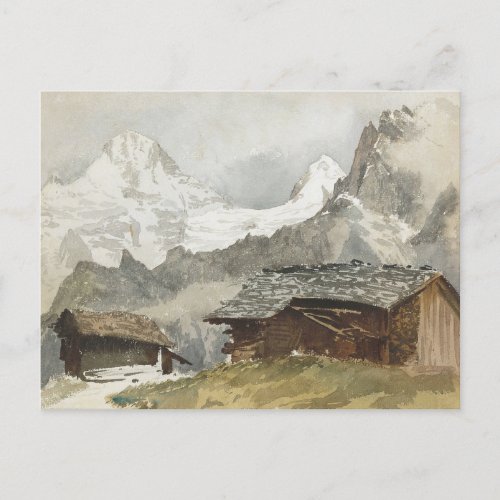 Chalets Breithorn Murren by John Singer Sargent Postcard