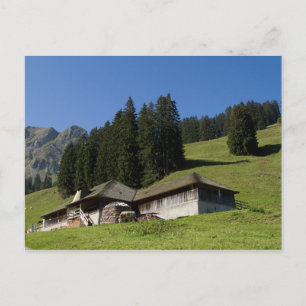 Chalets in the Swiss Alps Postcard