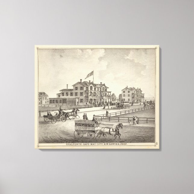 Chalfonte, Cape May City, New Jersey Canvas Print (Front)