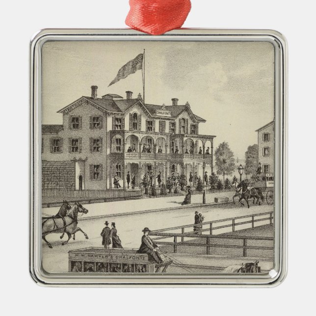 Chalfonte, Cape May City, New Jersey Metal Ornament (Front)