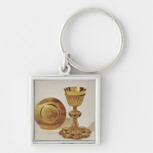 Chalice and paten keychain