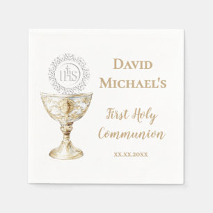 Chalice Host First Holy Communion Napkins