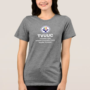 Chalice / TVUUC Gray Grey Tri-Blend Shirt