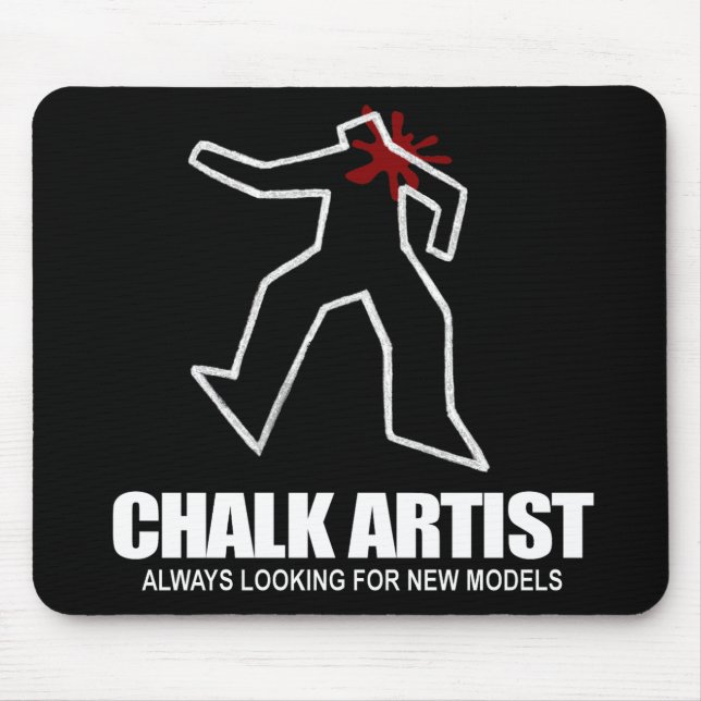 Chalk Artist Mouse Pad (Front)