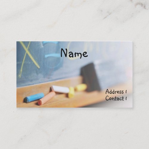 Chalk Board Business Card